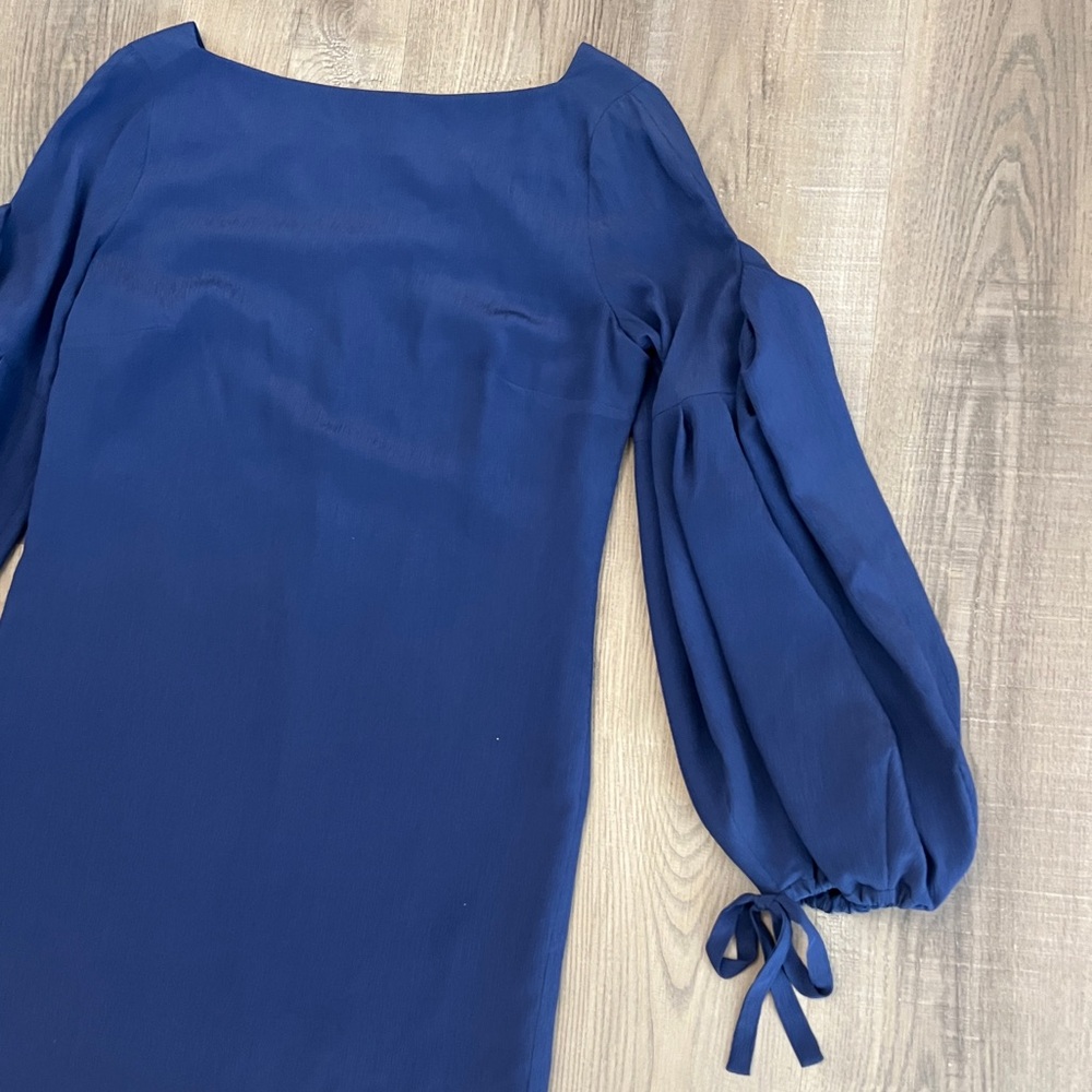 Hellessy Designer Silk Statement Sleeve Dress - image 3